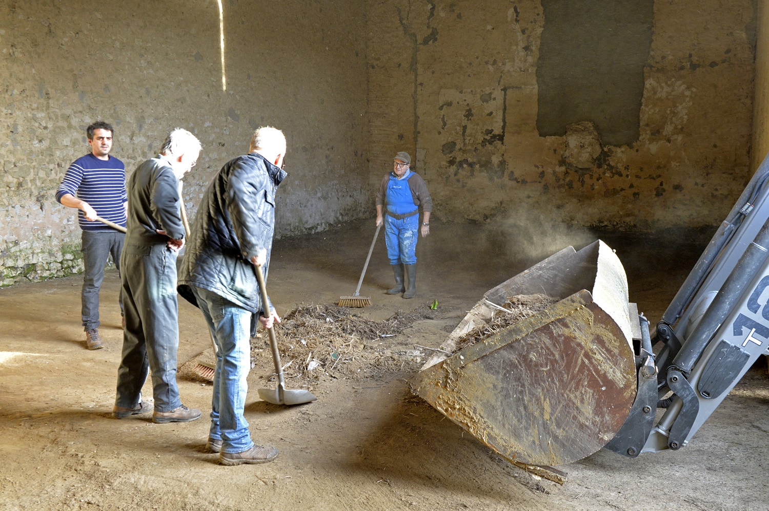 Bénévoles au Moulin Blanchard © Olivier Steigel